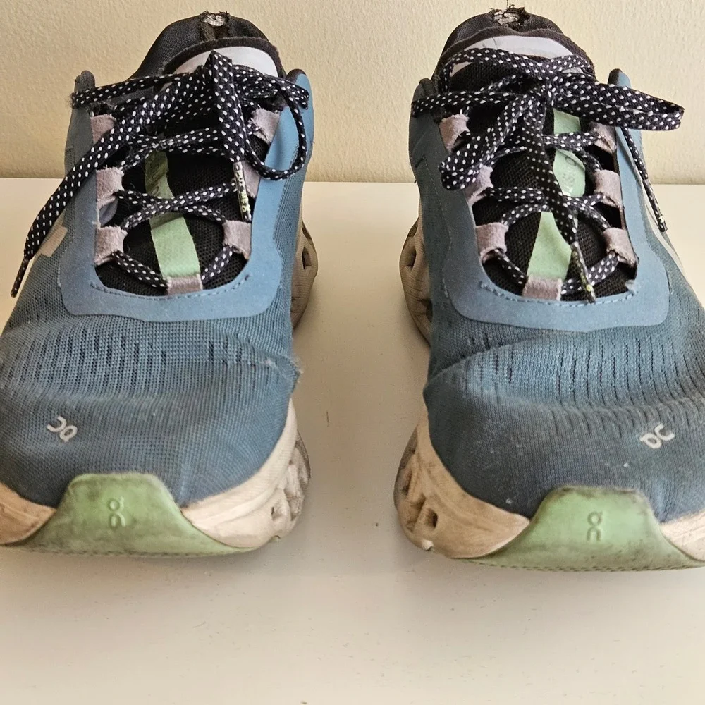On Cloudmonster Running Shoes Women 9.5‎ Blue Dust Vapor CloudTec